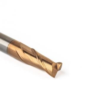 VHM Zweischneider mit Stirnschliff_Detail VHM Zweischneider mit Stirnschliff_Detail